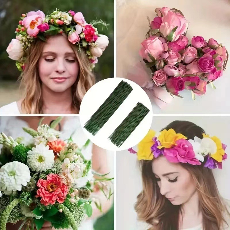 Wire Stem Florist - 100 sztuk kwiatowa łodyga, sztuczny pręt