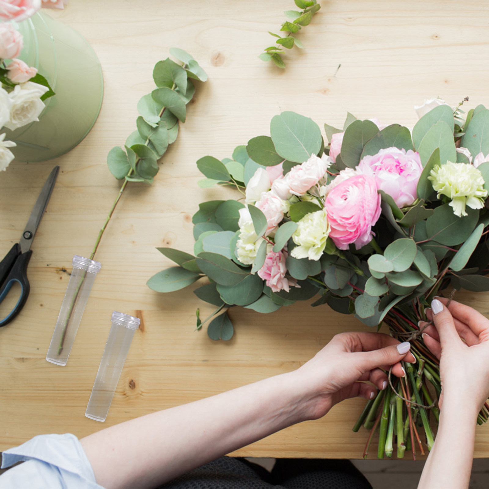 Longs Florist Supply - 100 szt. plastikowych rurek do podlewania
