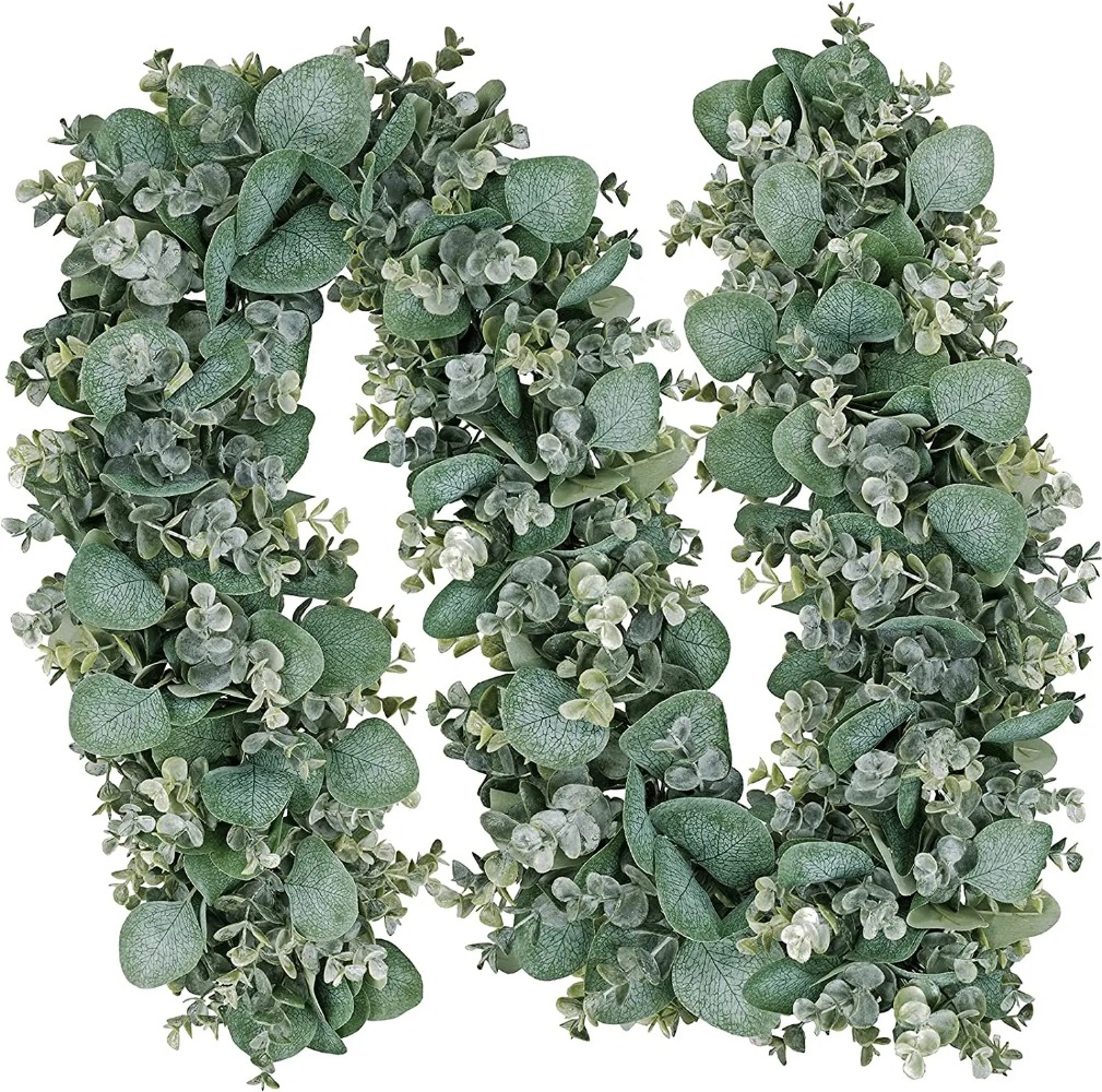 Eucalyptus Preserved - 6-calowa girlanda ze sztucznych mieszanych liści