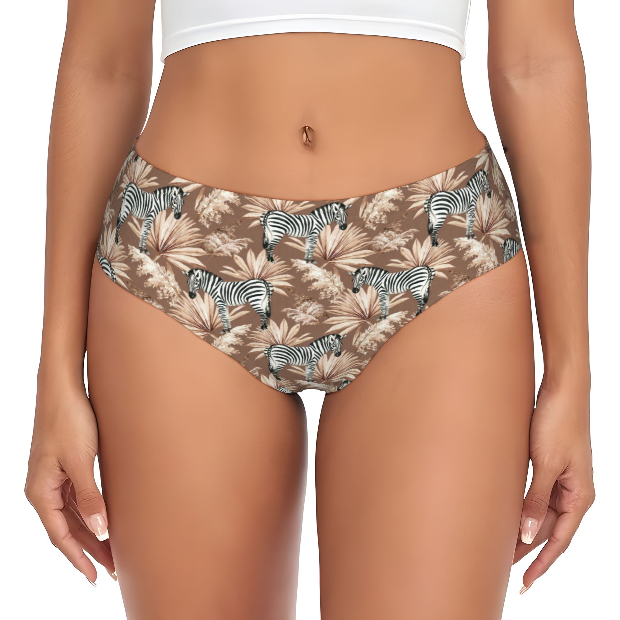 Damskie majtki ze wzorem zebry – Palm Leaf Dried recenzja i cena